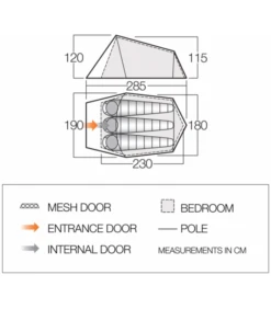Vango Soul 300 Trekkerstent -Outdoor Kampeerartikelen Winkel 2756597 5023519013458 1