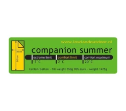 Lowland Companion Summer Slaapzak -Outdoor Kampeerartikelen Winkel 3244688 8718627780282 5