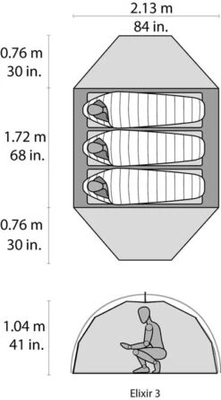 Msr Elixir 3 Tent - Green V2 Trekkerstent -Outdoor Kampeerartikelen Winkel 3519065 67529 msr elixir 3 tent green v2 trekkerstent 50