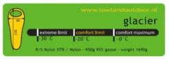 Lowland Glacier Red L Slaapzak -Outdoor Kampeerartikelen Winkel 3799801 90188 lowland glacier red l slaapzak 40