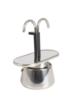 Bo-Camp Percolator - 2-Kops - Staal -Outdoor Kampeerartikelen Winkel 3839559 8712013005454 2