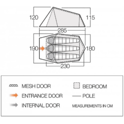 Vango Soul 300 Trekkerstent -Outdoor Kampeerartikelen Winkel 4103170 5023519207789 1