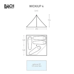 Bach Wickiup 4 Tipitent -Outdoor Kampeerartikelen Winkel 5626844 7615523298761 2