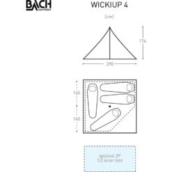 Bach Wickiup 4 Tipitent -Outdoor Kampeerartikelen Winkel 5626846 7615523298761 4