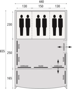 Safarica Indian Hills 440 Air Familietent -Outdoor Kampeerartikelen Winkel 5626917 8717437049622 1