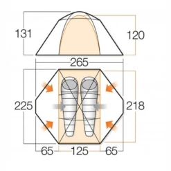 Vango Mistral 200 Trekkerstent Showmodel -Outdoor Kampeerartikelen Winkel 5670827 1000000081749 2