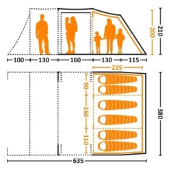 Eureka Spring Creek 6 Tp Familietent Showmodel -Outdoor Kampeerartikelen Winkel 5678132 1000000081909 2