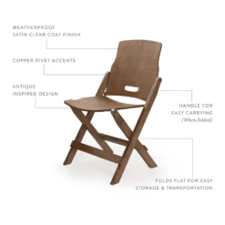 Barebones Ridgetop Wood Folding Chair Stoel -Outdoor Kampeerartikelen Winkel 7235466 819665015843 2