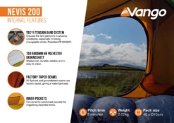 Vango Nevis 200 Trekkerstent -Outdoor Kampeerartikelen Winkel 7315332 5059474004804 3