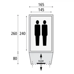 Safarica Hurricane M Pop Up Tent -Outdoor Kampeerartikelen Winkel 7571062 8717437033816 3