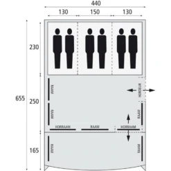 Safarica Indian Hills 440 Air Familietent -Outdoor Kampeerartikelen Winkel 7571533 8717437049622 5