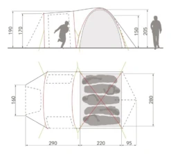 Vaude Campo Casa Xt 5P Trekkerstent -Outdoor Kampeerartikelen Winkel 7743541 4052285819828 3