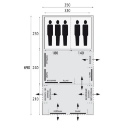 Bardani Airspace 350 Tc Familietent -Outdoor Kampeerartikelen Winkel 7744188 8717437043150 10